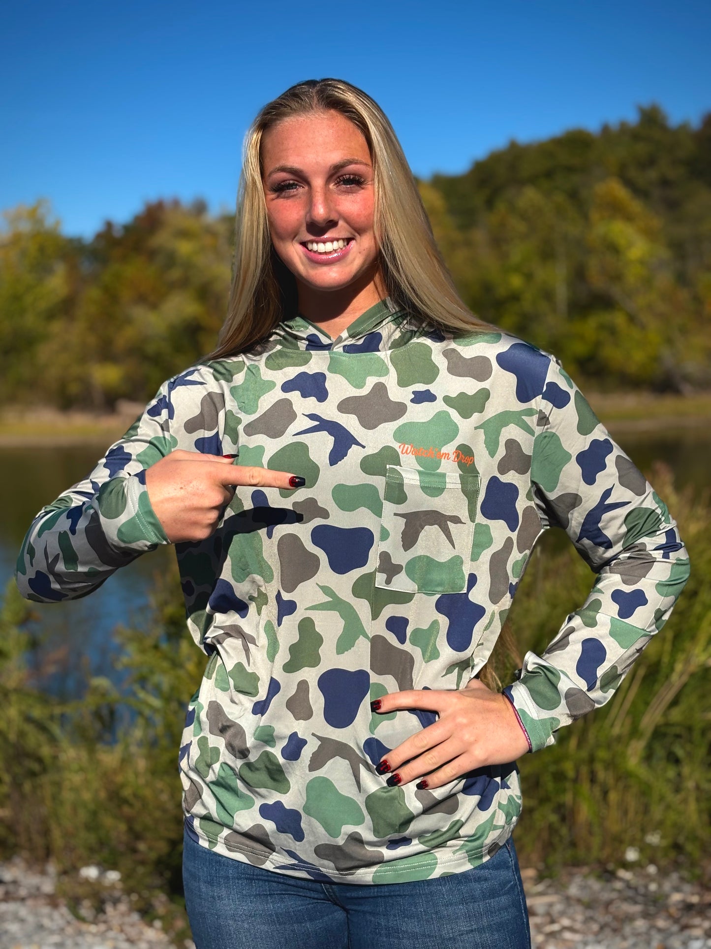 Camo Long Sleeve Fishing Shirt