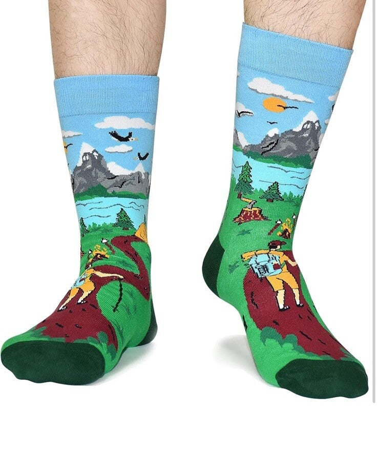 I'd Rather Be Hiking Socks