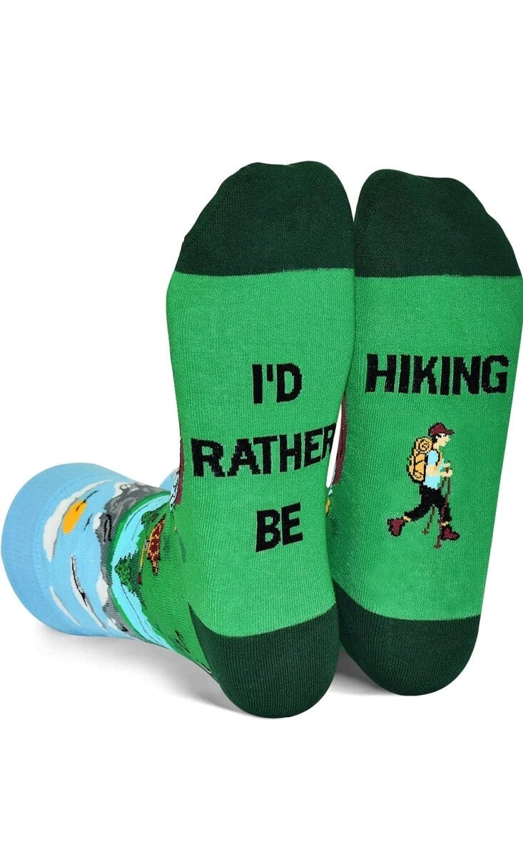 I'd Rather Be Hiking Socks