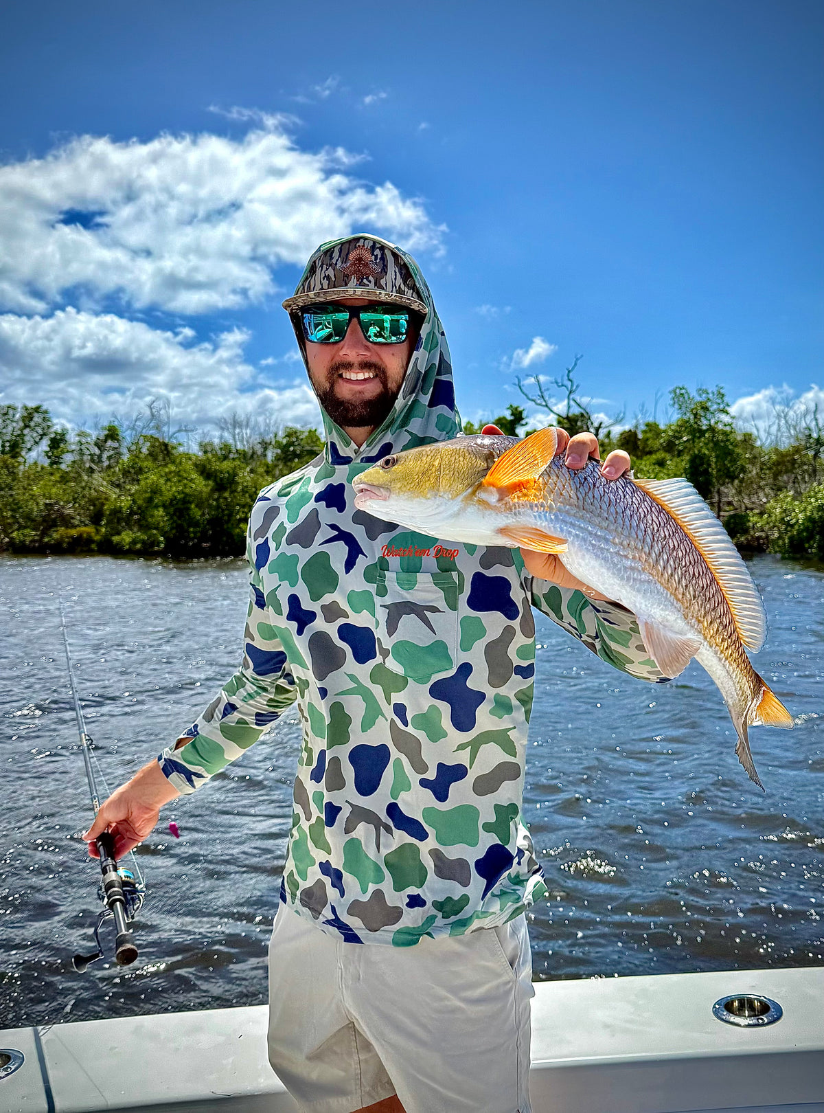 Camo Long Sleeve Fishing Shirt